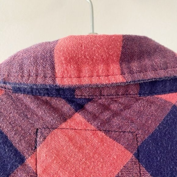 Rails Pink and Purple Plaid Flannel Button Up Collared Shirt Top XS - Picture 4 of 11
